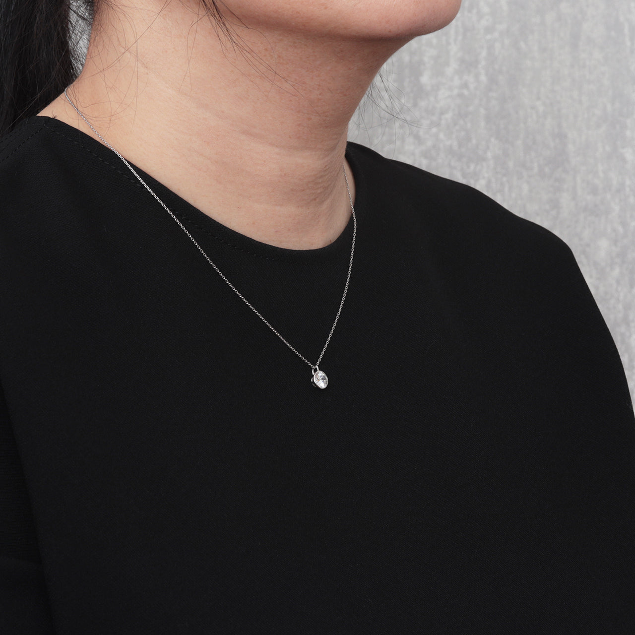 【オーダー】1ct ・ラウンドカット・ネックレス|Circle Lumière