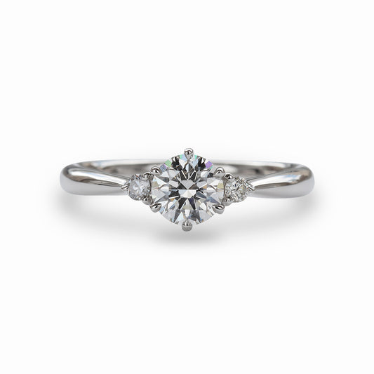 【オーダー】0.5ct ・ラウンドカット・リング|Tri Lumière