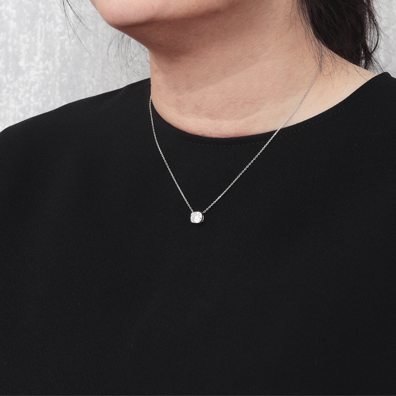 【オーダー】2ct ・クッションカット・ネックレス｜Basis 4Points