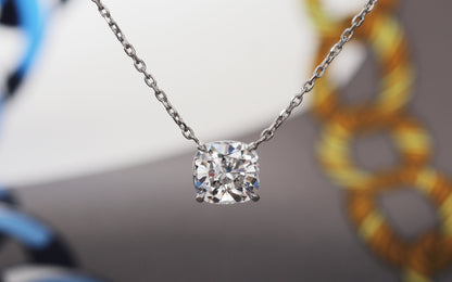 【オーダー】2ct ・クッションカット・ネックレス｜Basis 4Points