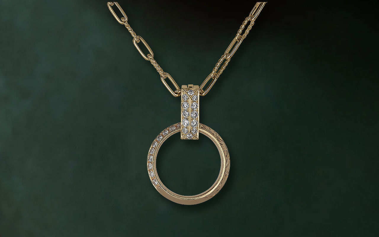 【オーダー】リング用ペンダント（リングホルダー）｜Tetra Diamond