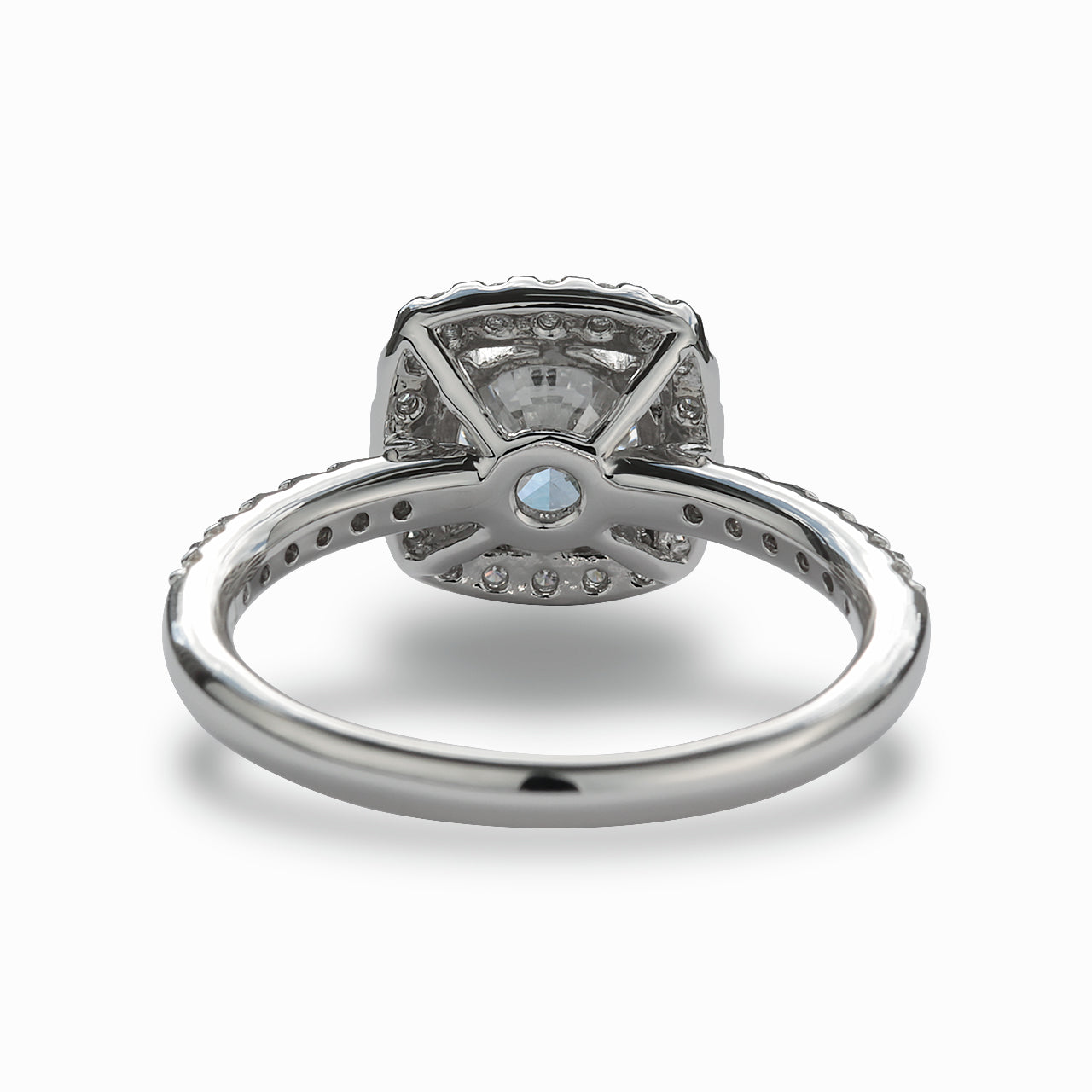 【オーダー】1ct ・ラウンドカット・リング｜Square Halo