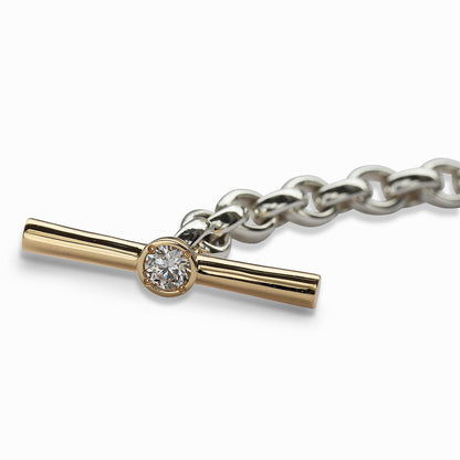 【オーダー】0.3ct・ ラウンドカット・ブレスレット｜Pivot / Oval Gradation.Bicolor