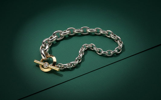 【オーダー】0.3ct・ ラウンドカット・ブレスレット｜Pivot / Oval Gradation.Bicolor