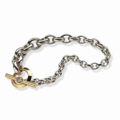 【オーダー】0.3ct・ ラウンドカット・ブレスレット｜Pivot / Oval Gradation.Bicolor