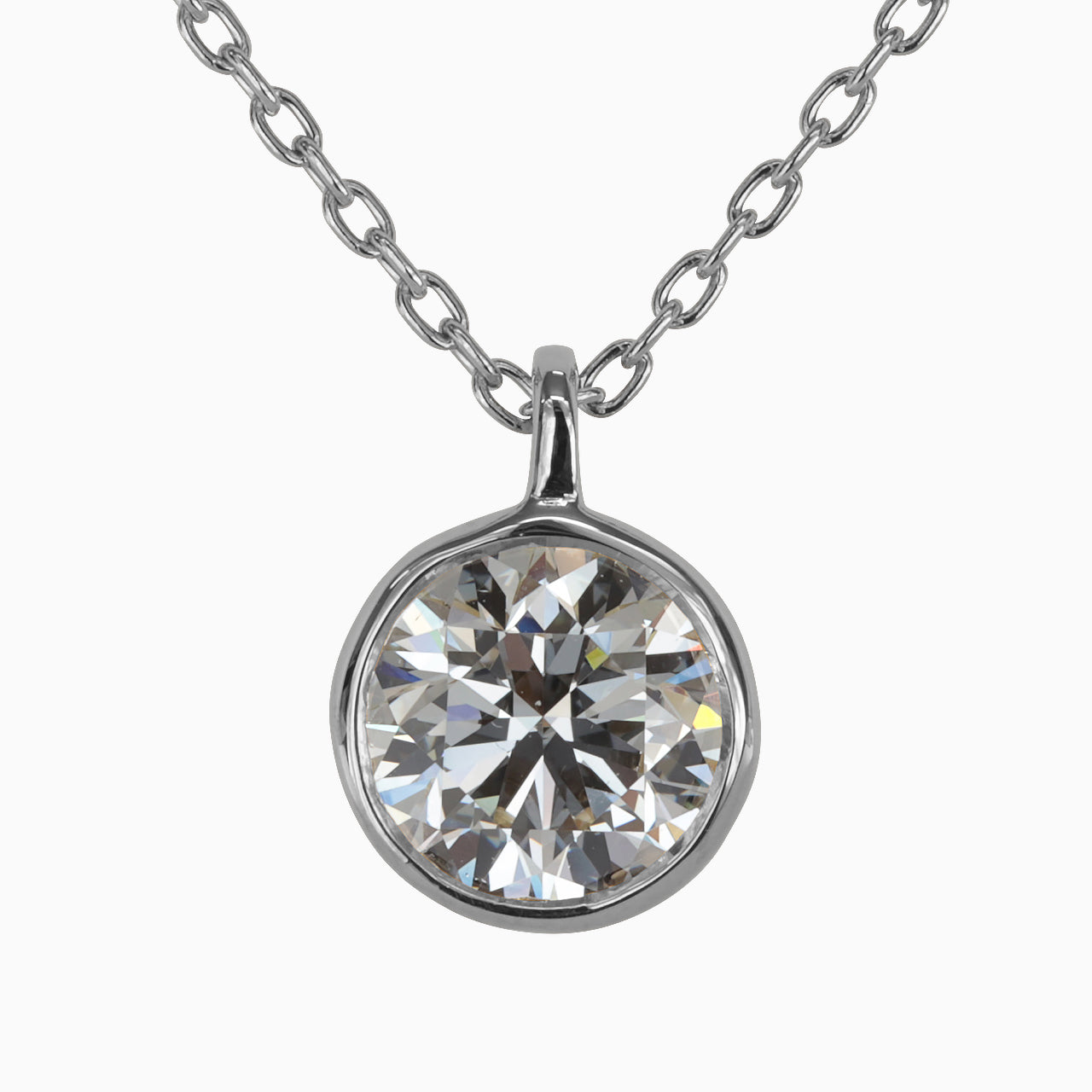 【オーダー】1ct ・ラウンドカット・ネックレス｜Circle Lumière