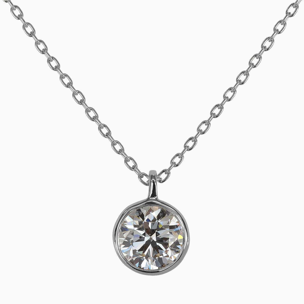 【オーダー】1ct ・ラウンドカット・ネックレス｜Circle Lumière