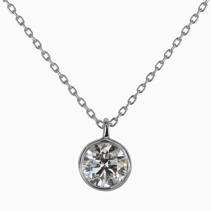 【オーダー】1ct ・ラウンドカット・ネックレス｜Circle Lumière