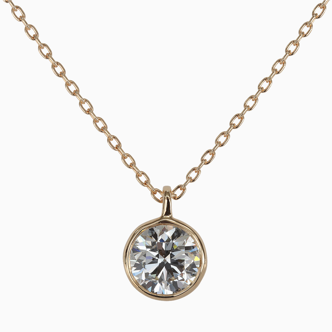 【オーダー】1ct ・ラウンドカット・ネックレス｜Circle Lumière