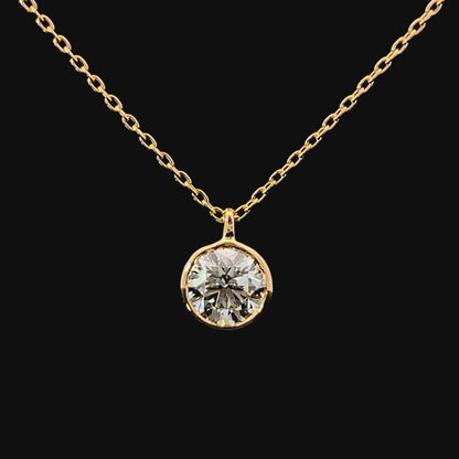 【オーダー】1ct ・ラウンドカット・ネックレス｜Circle Lumière