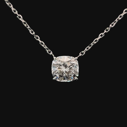 【オーダー】2ct ・クッションカット・ネックレス｜Basis 4Points